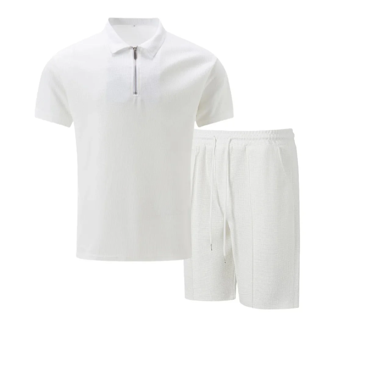 Kurzarm-Poloshirt und Shorts für Männer