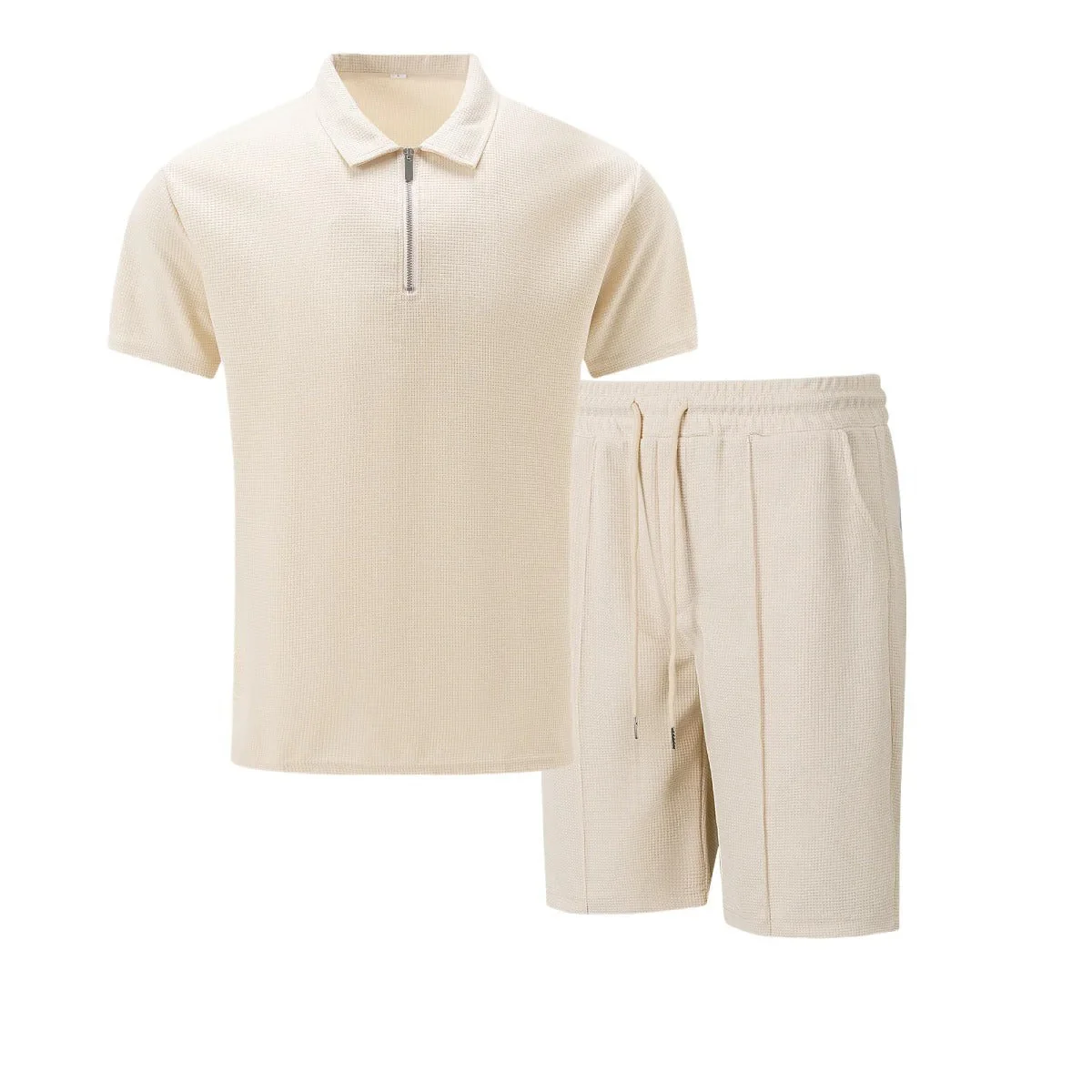 Kurzarm-Poloshirt und Shorts für Männer - Image 8