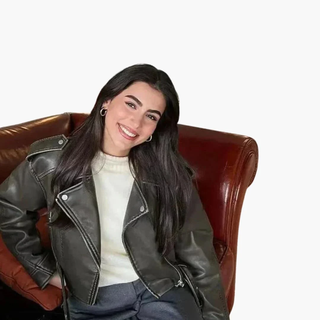 Kurze Bikerjacke für Damen - Image 2