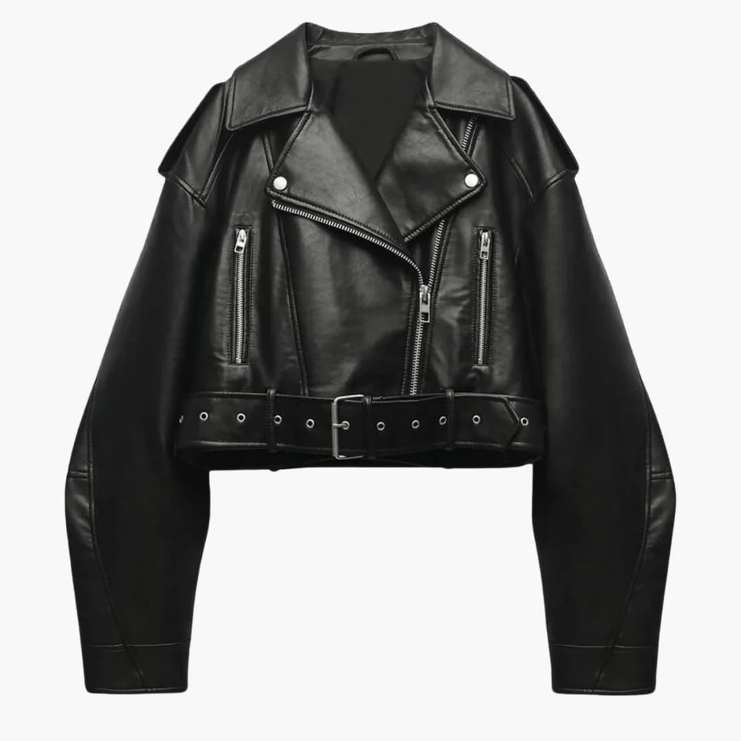 Kurze Bikerjacke für Damen - Image 5