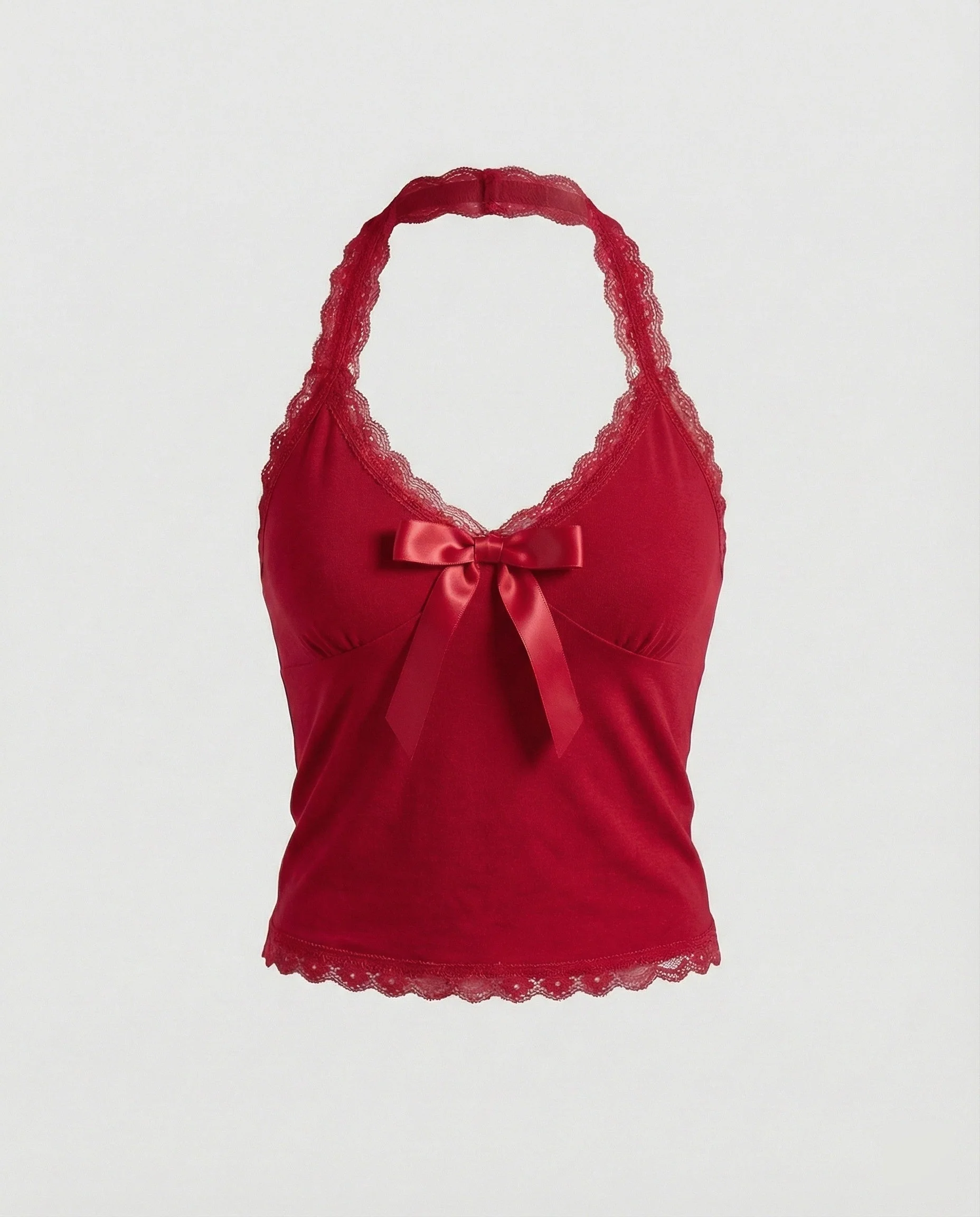 Kurzes Damen Spitzen-Top Sexy Träger-Weste Sommer Style - Image 5