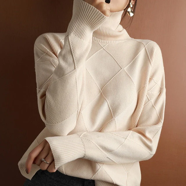 Kuscheliger Rollkragenpullover für Damen | Winter - Image 2