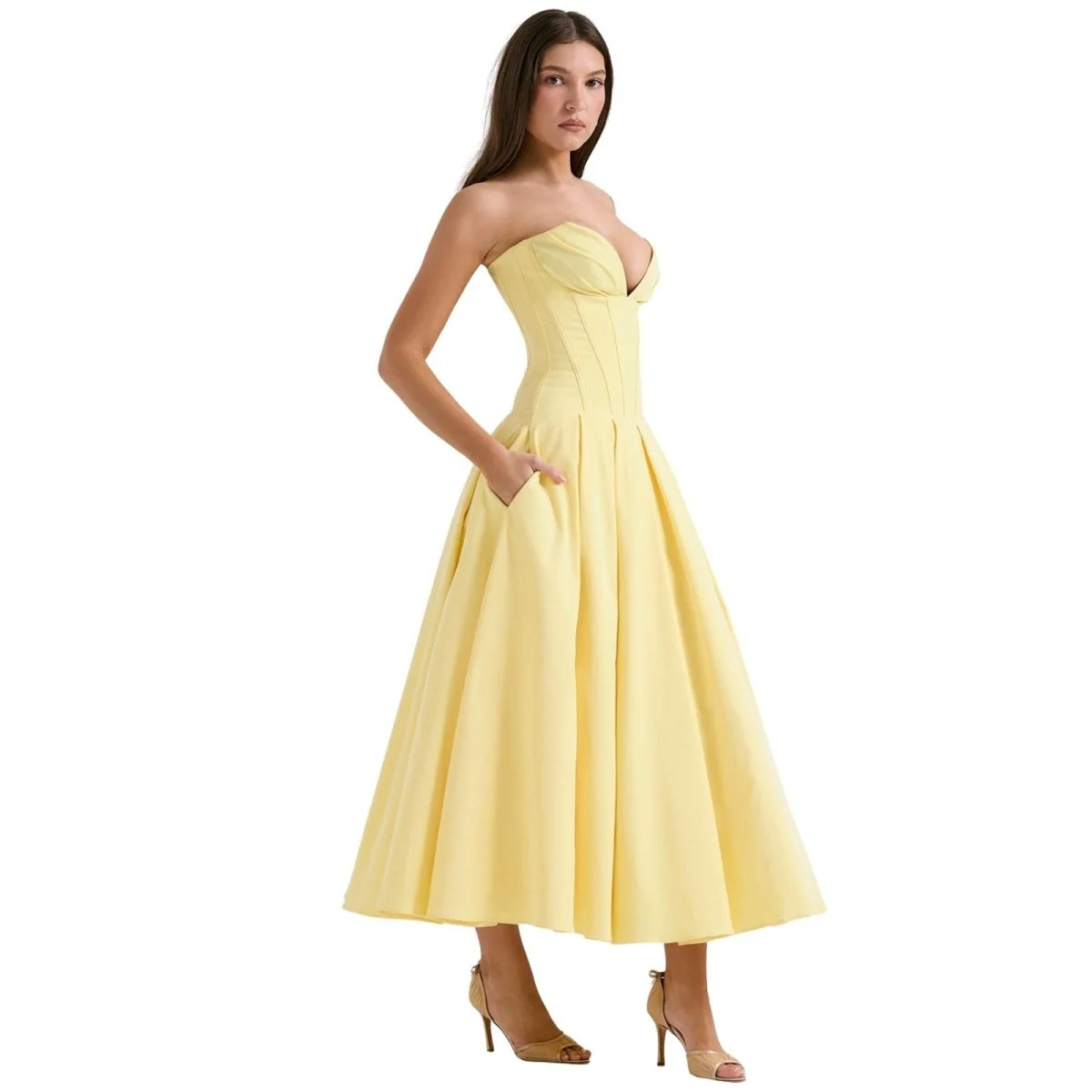 Larissa | Damen Korsett Midi Kleid Besondere Anlässe – Korsett Midi Elegant 2026 - Image 15