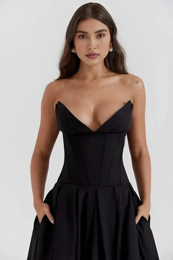 Larissa | Damen Korsett Midi Kleid Besondere Anlässe – Korsett Midi Elegant 2026 - Image 2