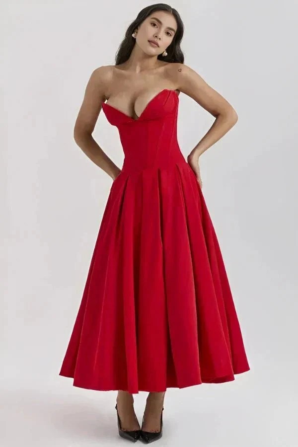Larissa | Damen Korsett Midi Kleid Besondere Anlässe – Korsett Midi Elegant 2026 - Image 3