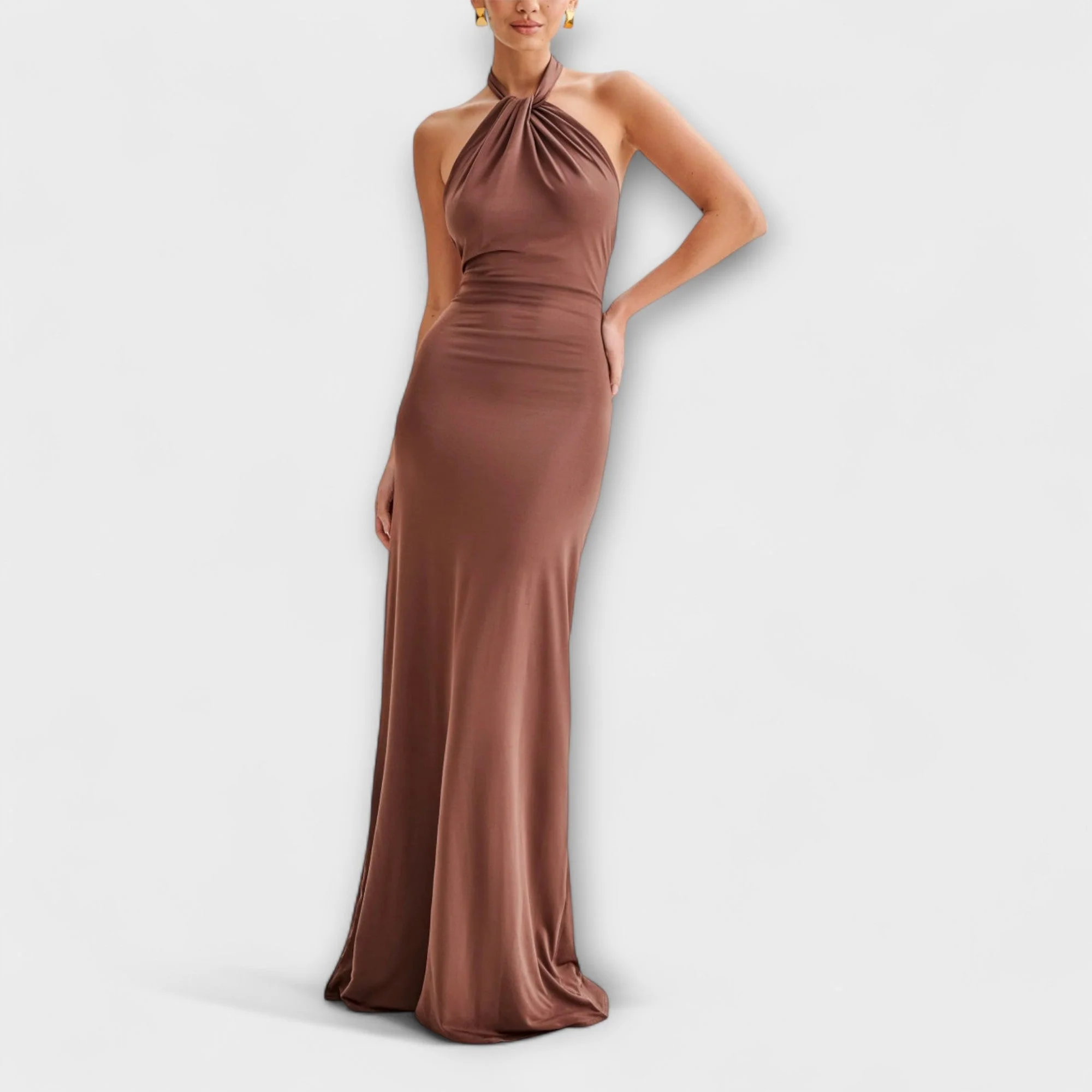 Lagune - Slinky Halter Maxi Dress - Image 2