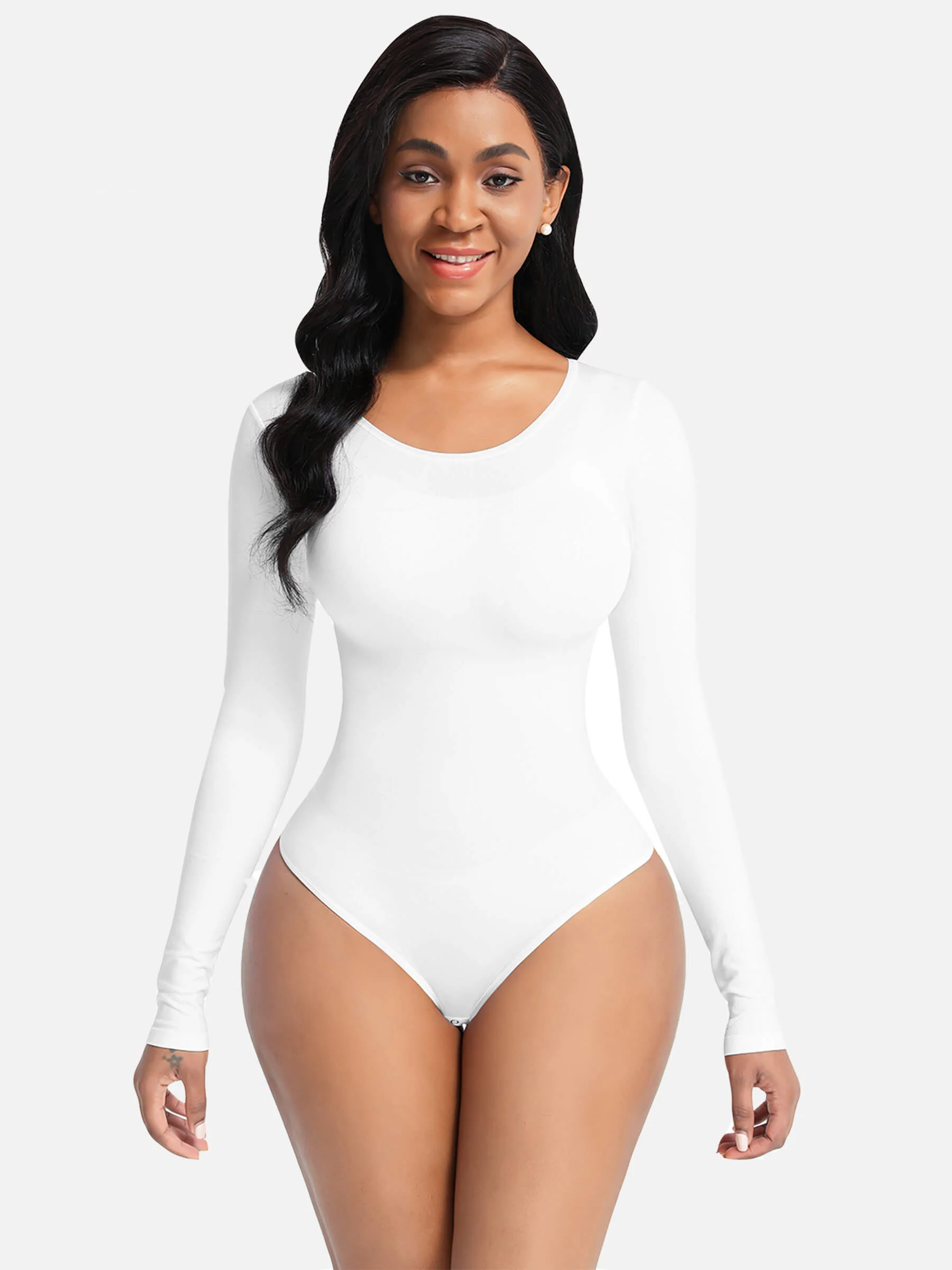 LANGÄRMELIGER BODY, FORMENDE MÄTZE - Image 22