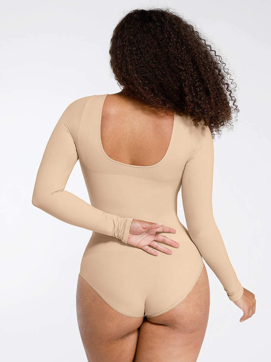 Langärmliger Bauchweg-Tanga-Body - Image 4