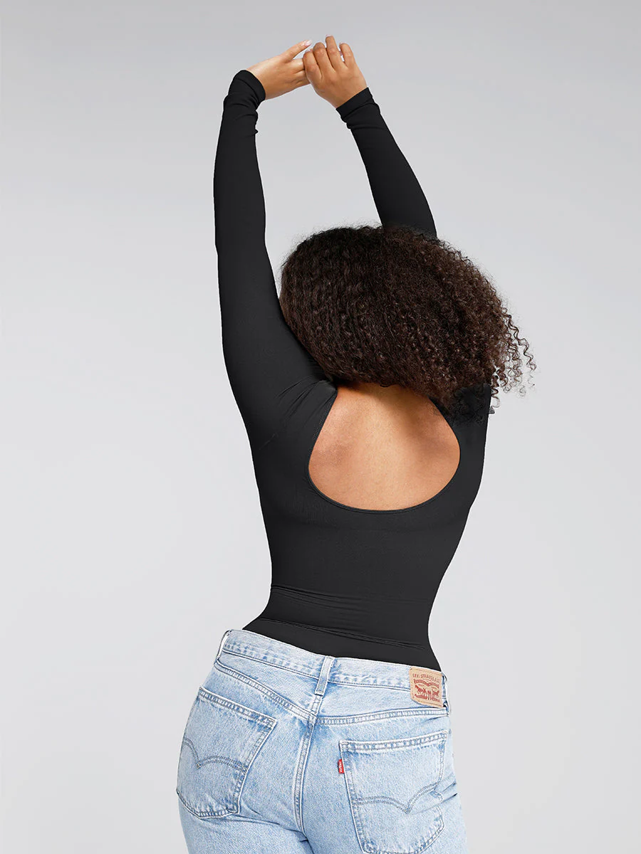 Langärmliger Bauchweg-Tanga-Body - Image 9