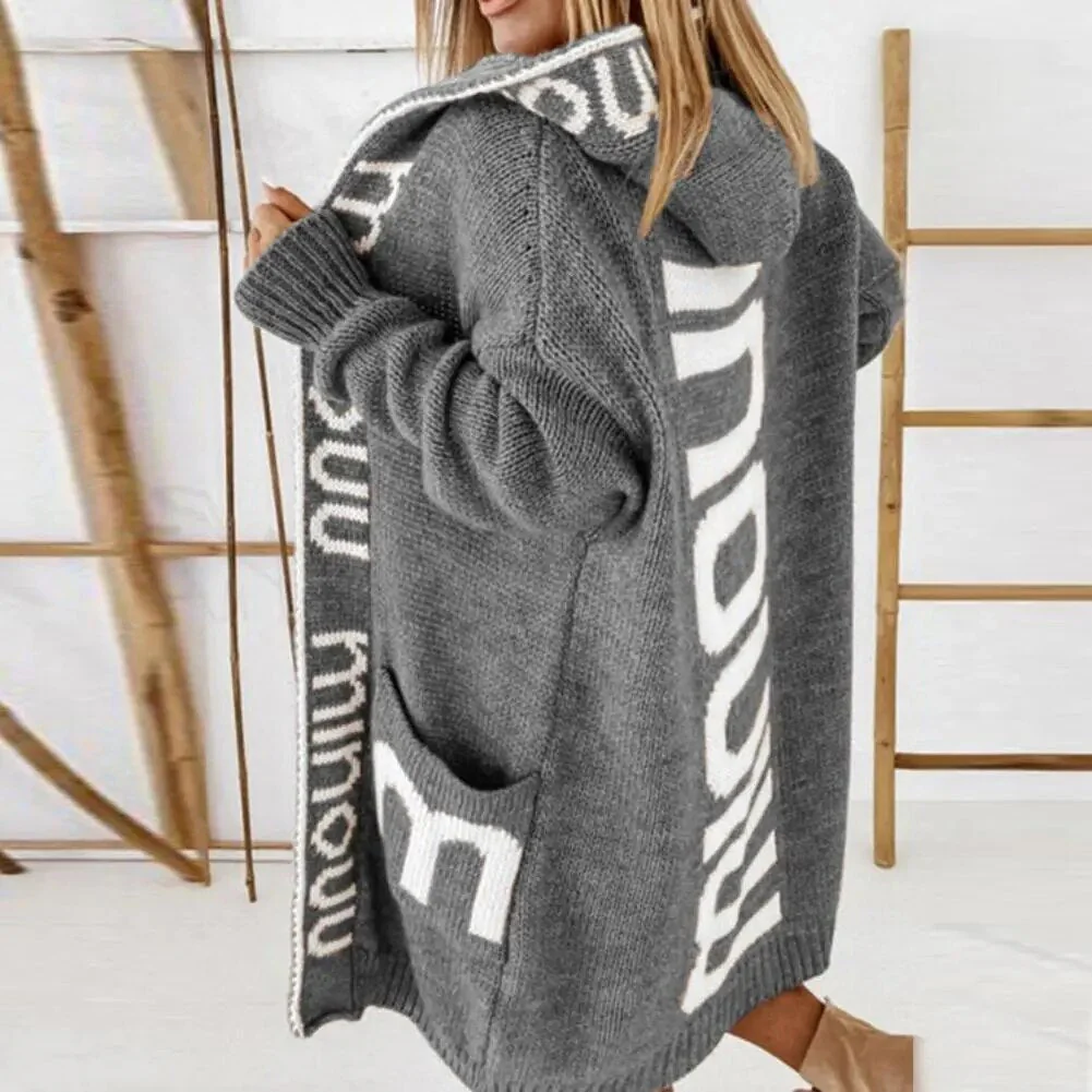 Lange Strickjacke für Frauen