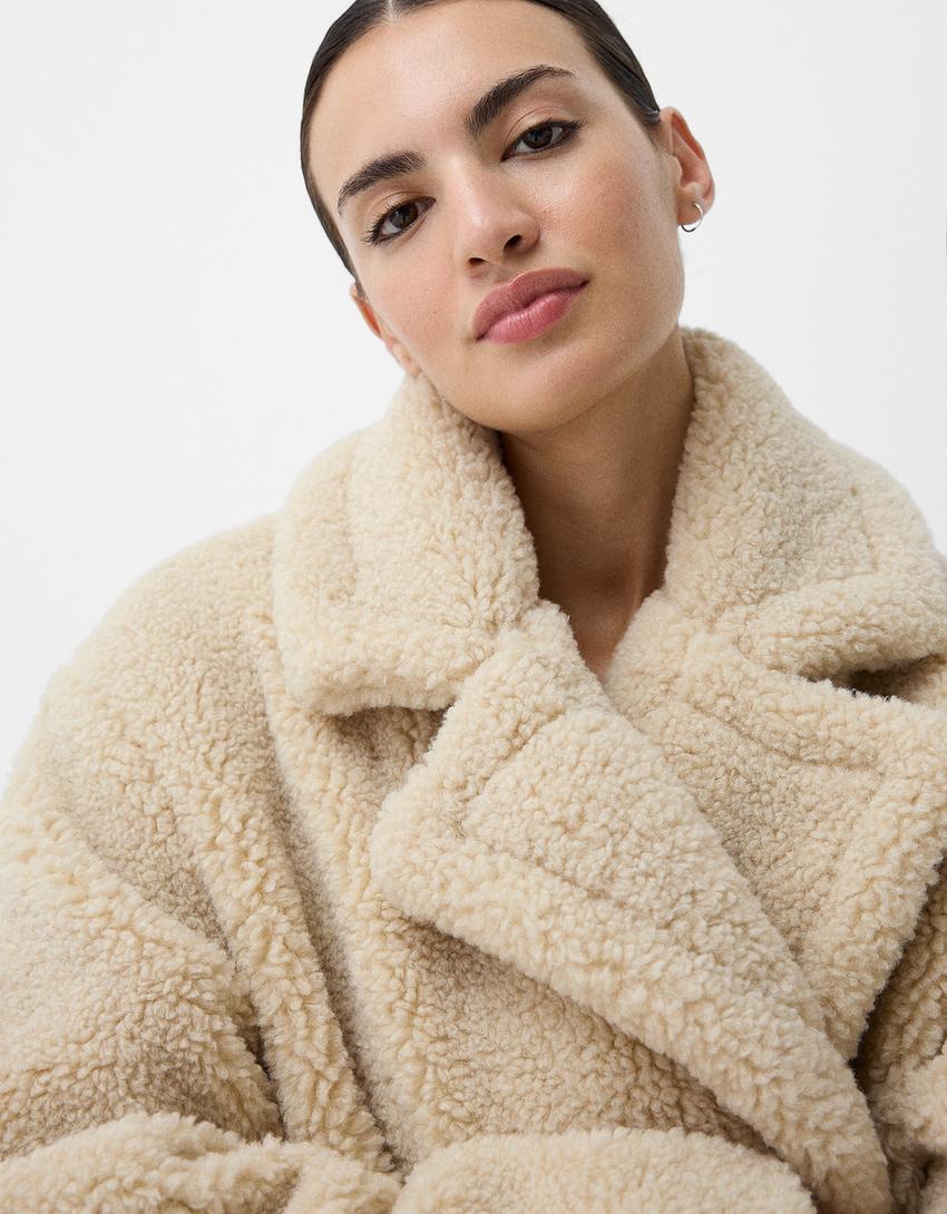 Langer Damen-Teddy-Mantel | Warme - Image 3