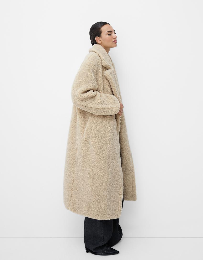 Langer Damen-Teddy-Mantel | Warme - Image 4