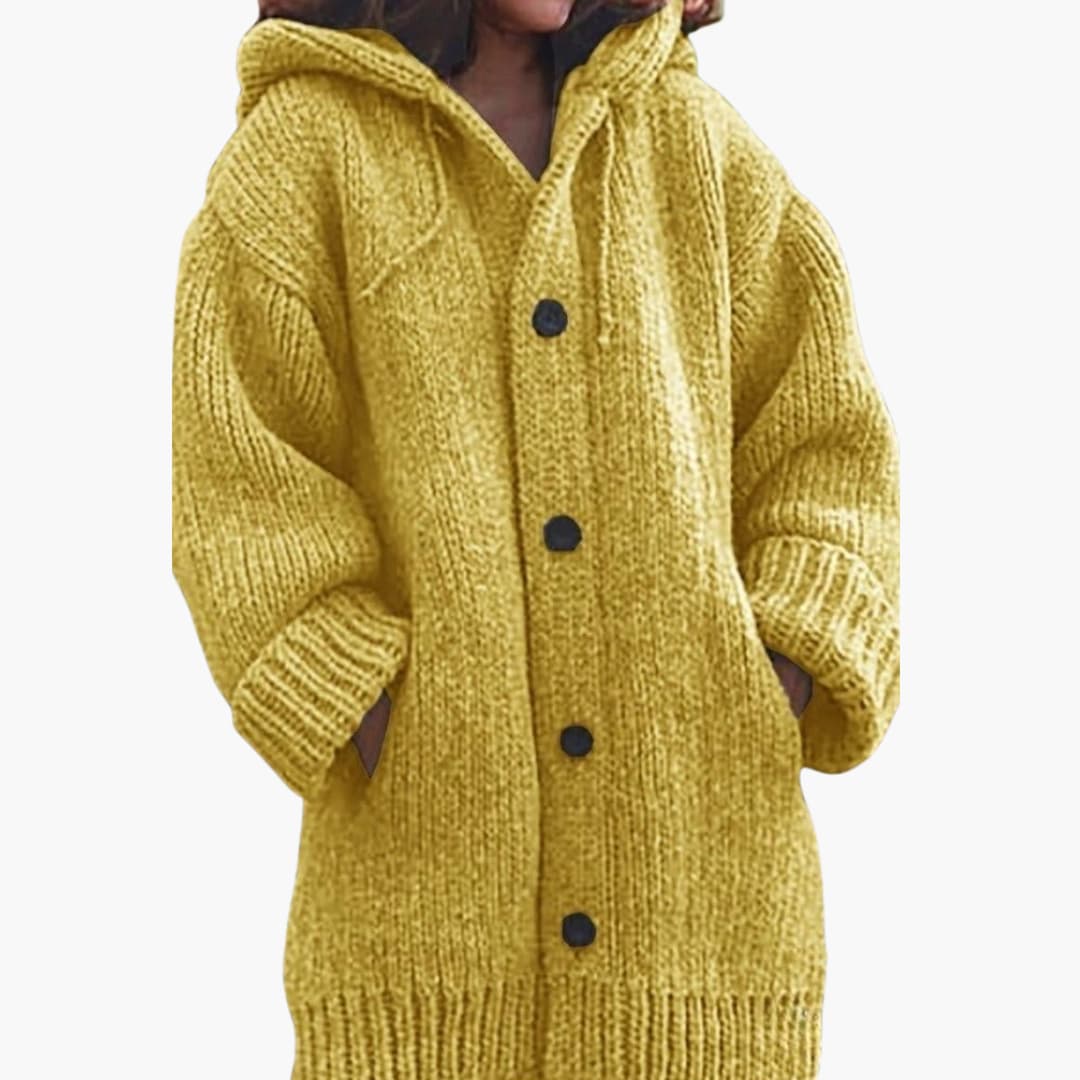 Langer Kapuzen Cardigan für Damen - Image 6