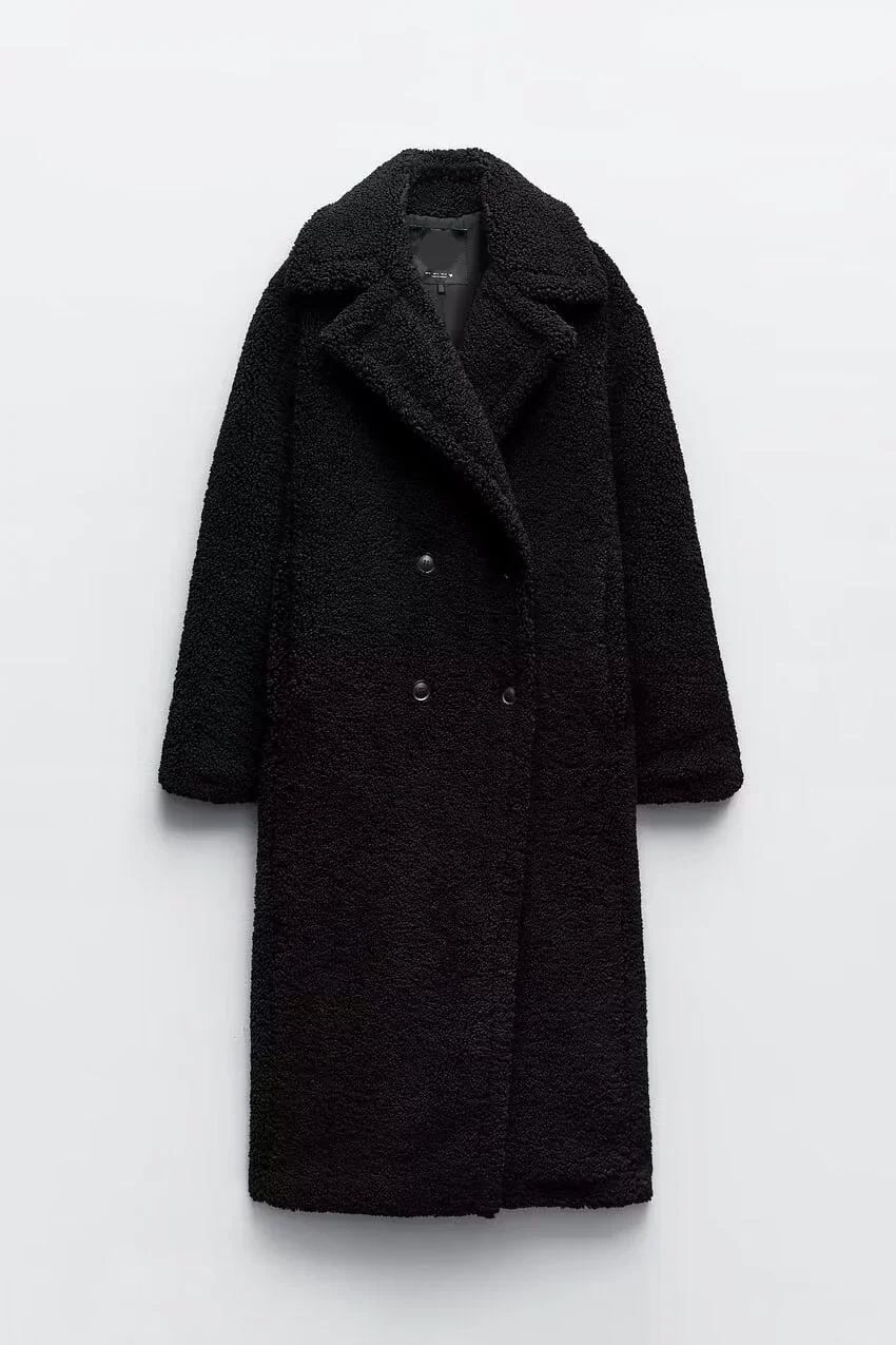 Langer Teddy Mantel Damen - Image 6