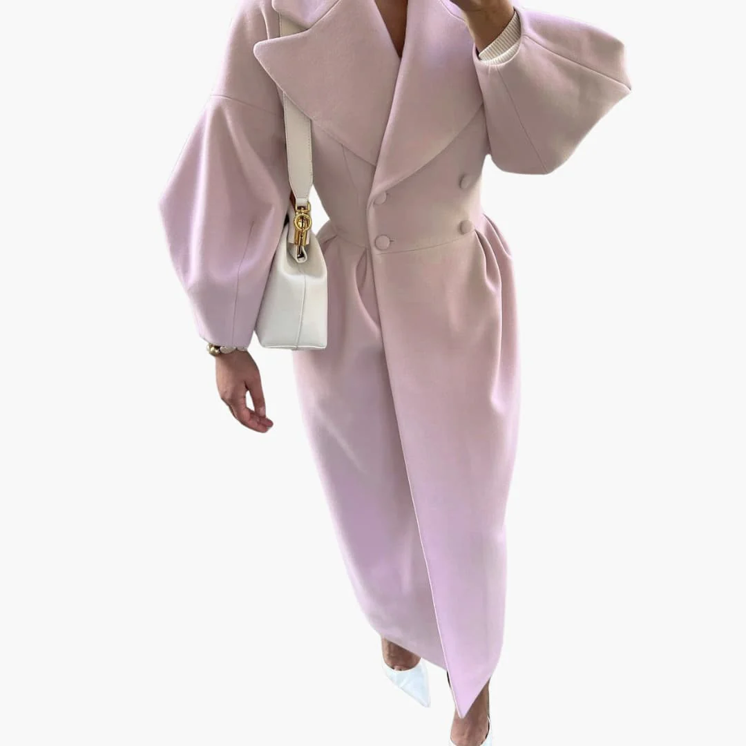 Langer Trenchcoat mit Revers für Damen - Image 6