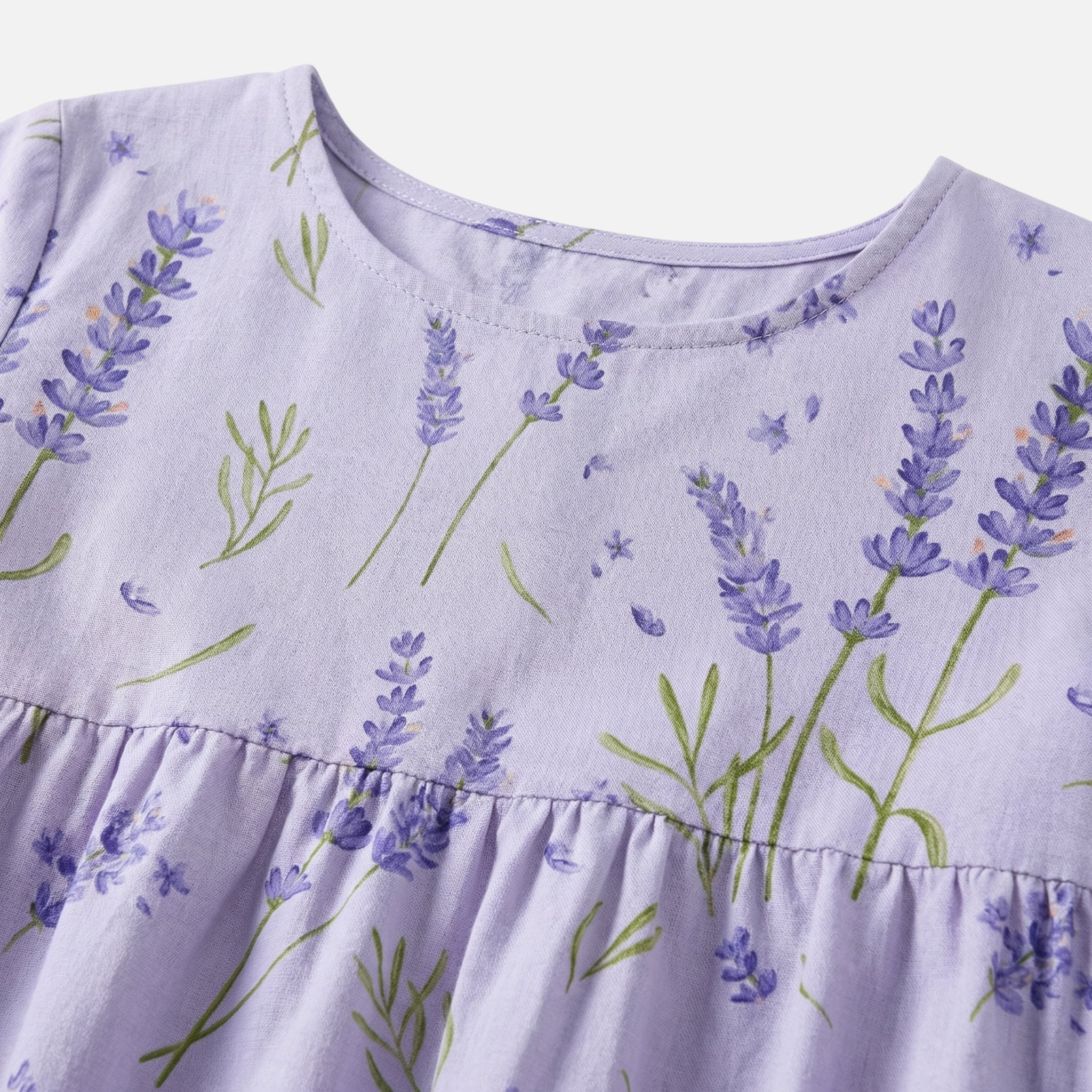 Gertrude | Damen Langes Baumwollkleid Gummizug-Taille – Baumwoll Maxi Alltagskleid - Image 4