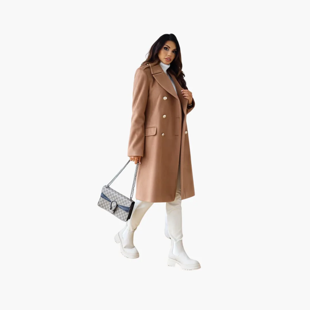 Lapel Collar Trenchcoat für Damen - Image 6