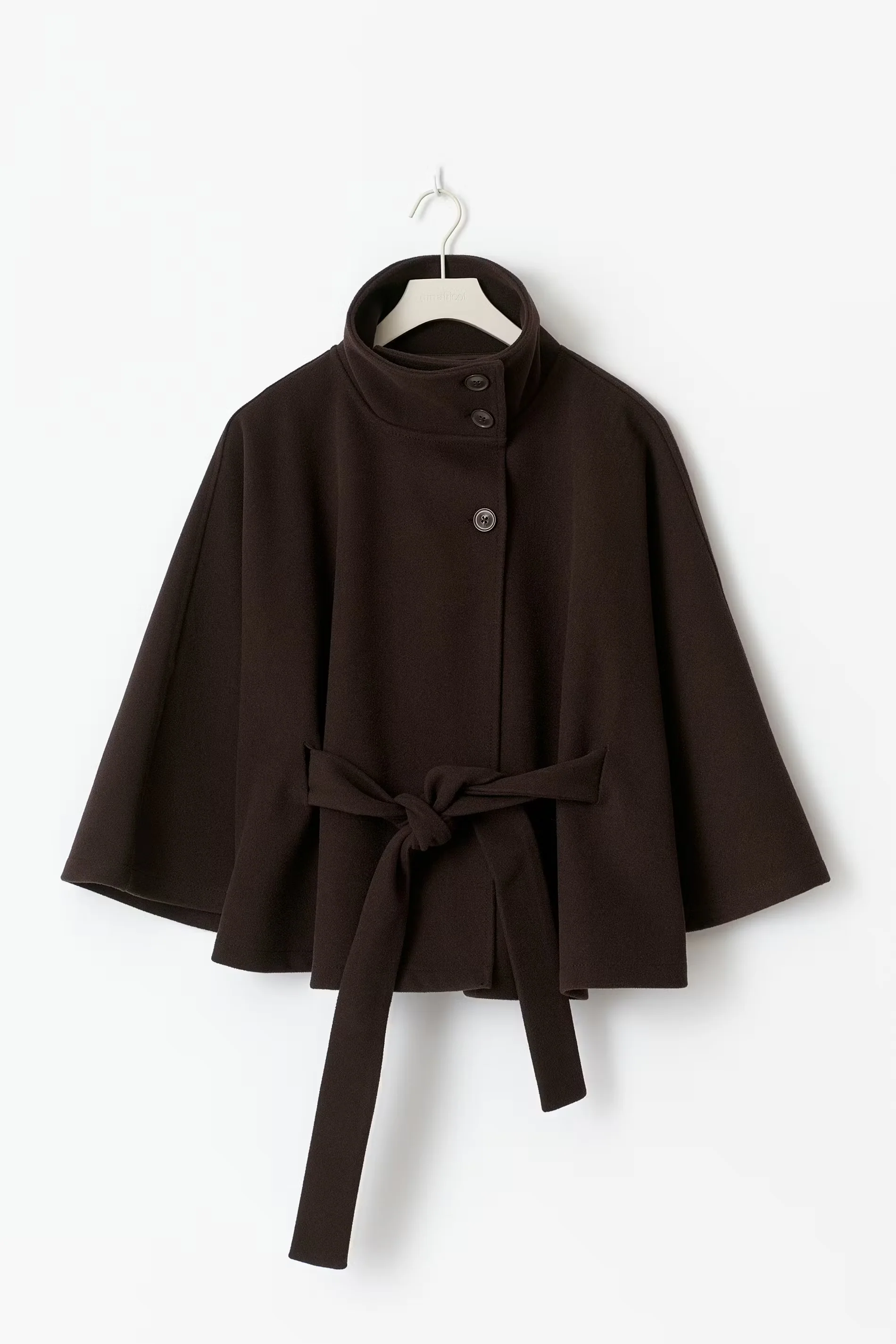 Lara™ | Cape-Mantel mit Taillengürtel & Stehkragen - Image 12