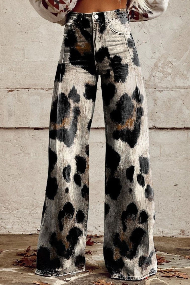 Lara | Handgefertigte Vintage-Hose mit schicker Druckdesign - Image 2