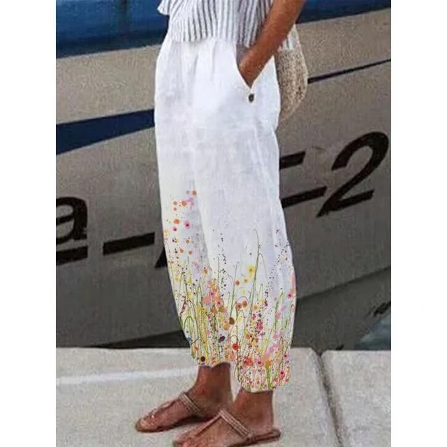 LARA - Hose mit Blumendruck - Image 12