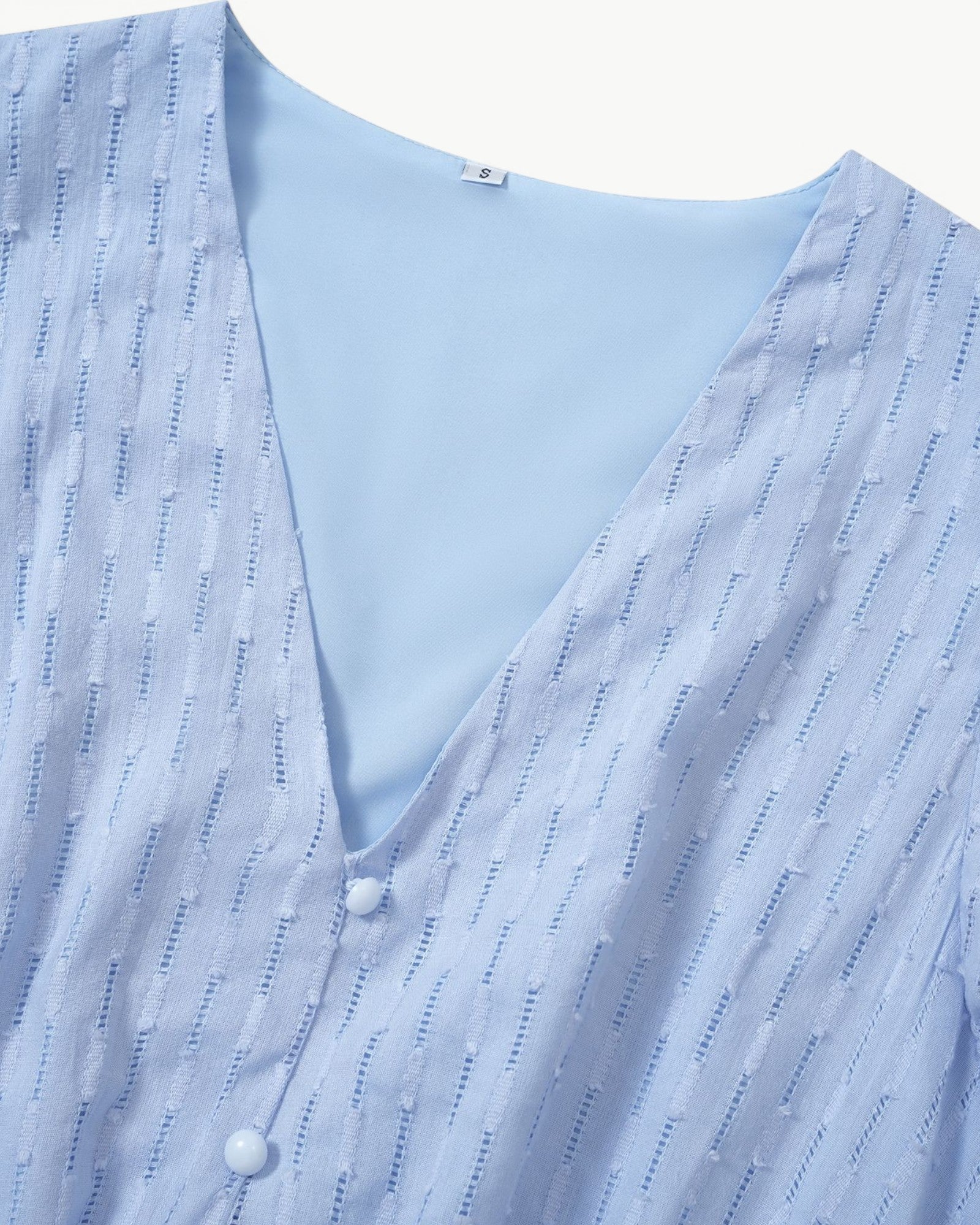 Lara™ | Kleid mit V-Ausschnitt und Rüschenärmeln - Image 3