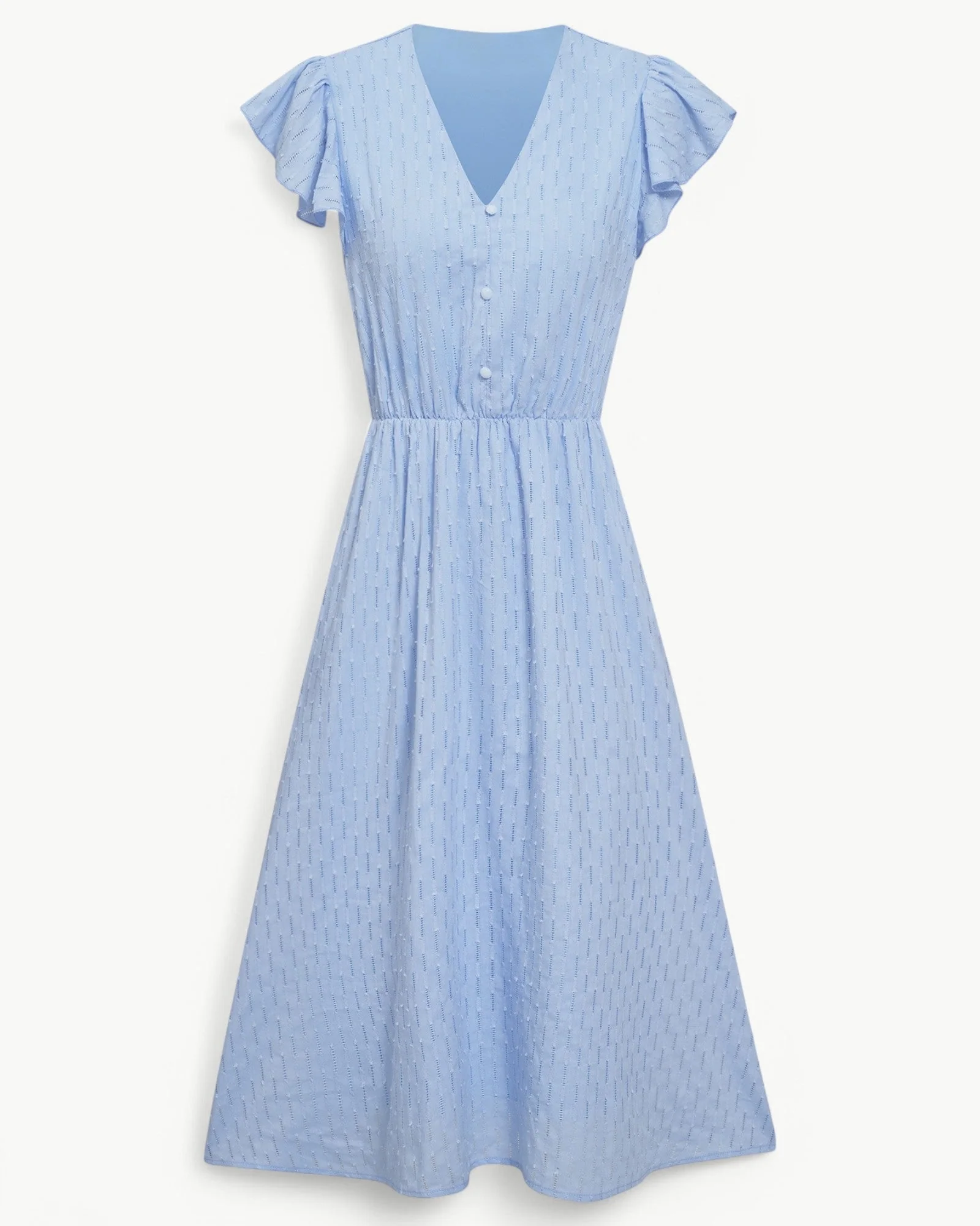 Lara™ | Kleid mit V-Ausschnitt und Rüschenärmeln - Image 8