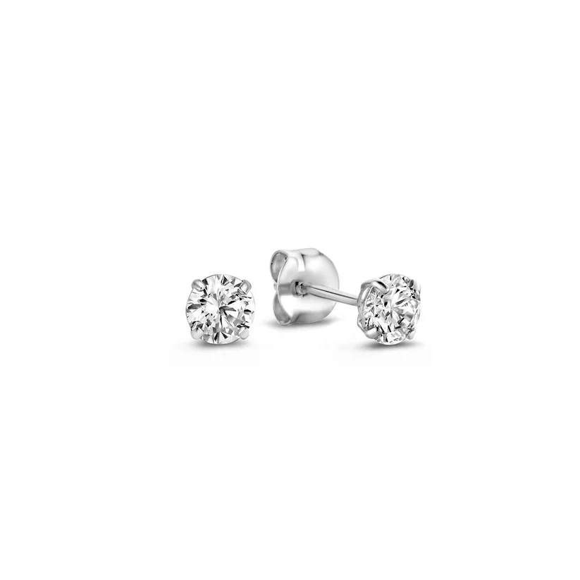 Larmes de Lune Gold Stein Earrings - Image 6
