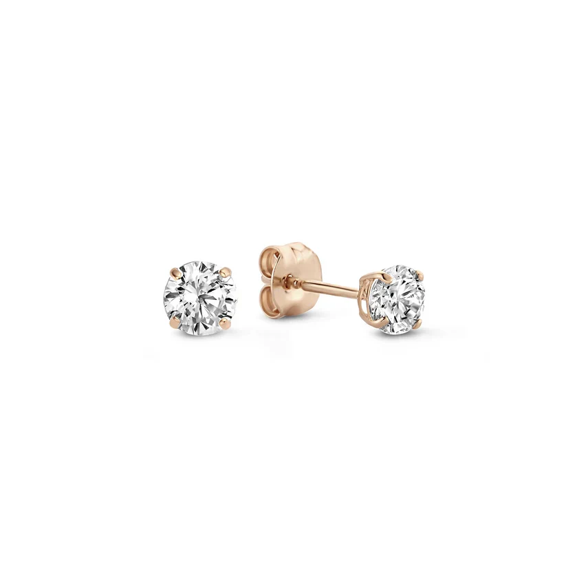 Larmes de Lune Gold Stein Earrings - Image 7
