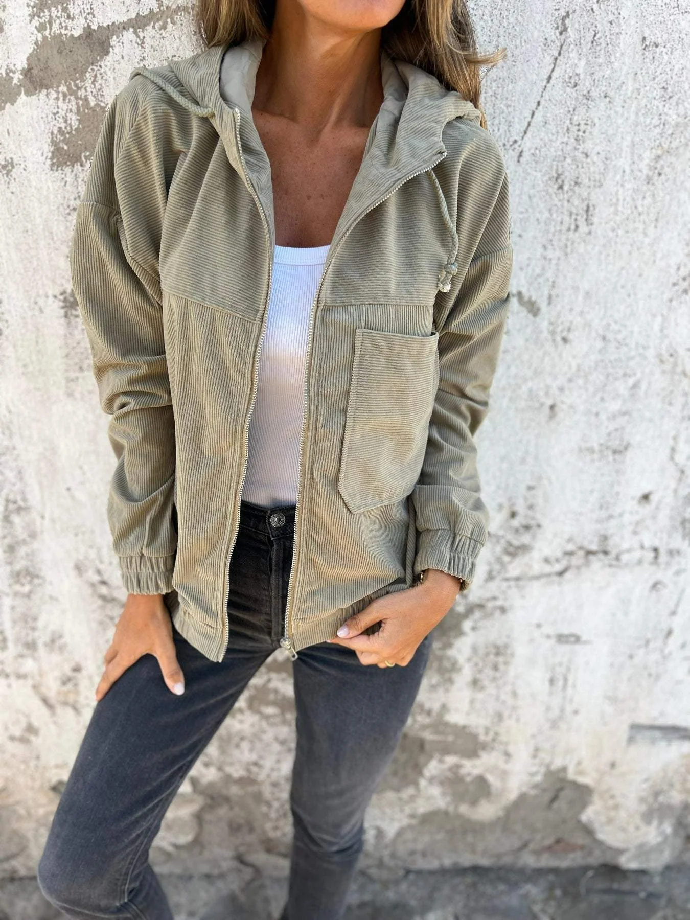 Lässige Damen-Kapuzenjacke | übergangs - Image 4