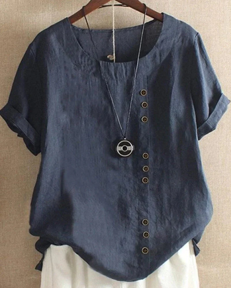 Lässige elegante Damenbluse | Kurzarm - Image 5