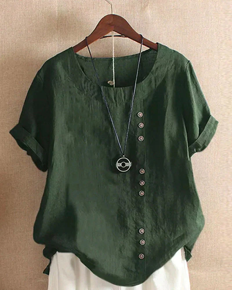 Lässige elegante Damenbluse | Kurzarm - Image 6