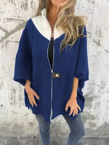 Lässige Jacke mit Stehkragen und Reißverschluss - Image 12