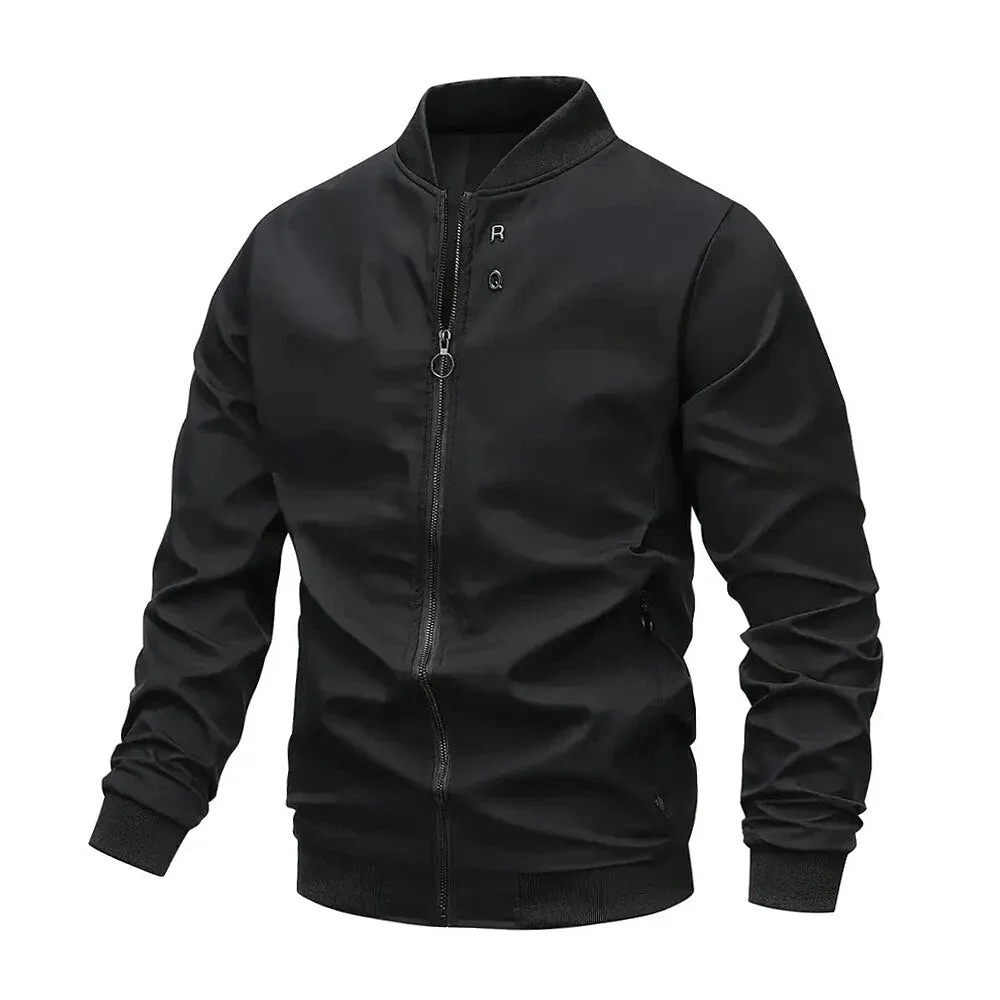 Lässige Windbreaker Bomberjacken