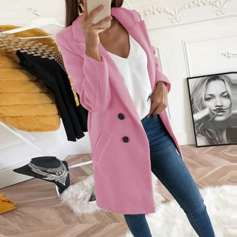Lässiger Herbstmantel für Damen | Lang - Image 7