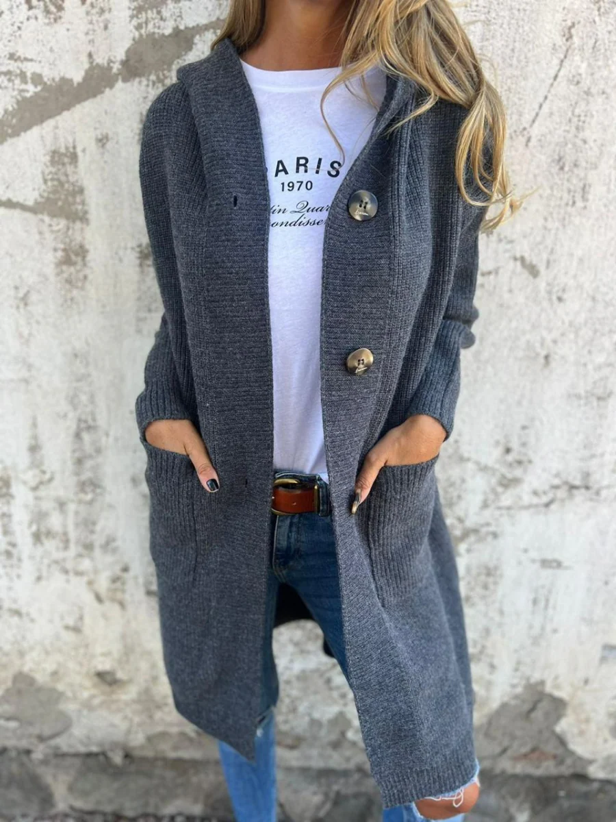 Lässiger langer Strickjacke für Damen | Strick - Image 6