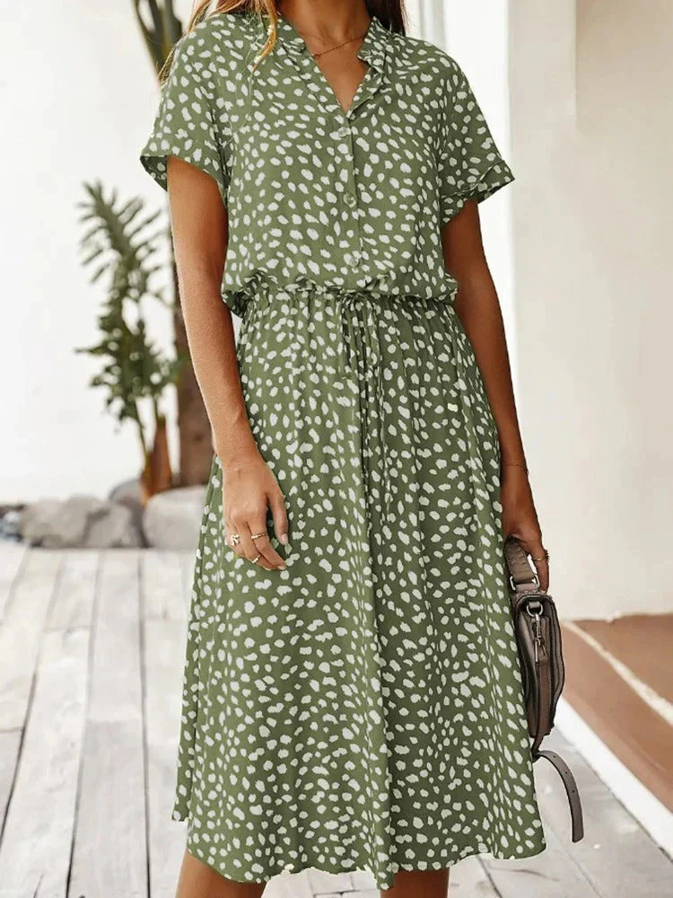 Lässiges bedrucktes Sommerkleid für Damen | Midi - Image 5