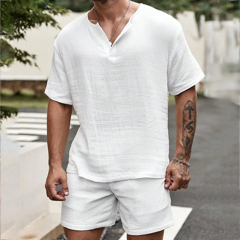 Lässiges Herren-Outfit Hemden und Shorts - Image 3