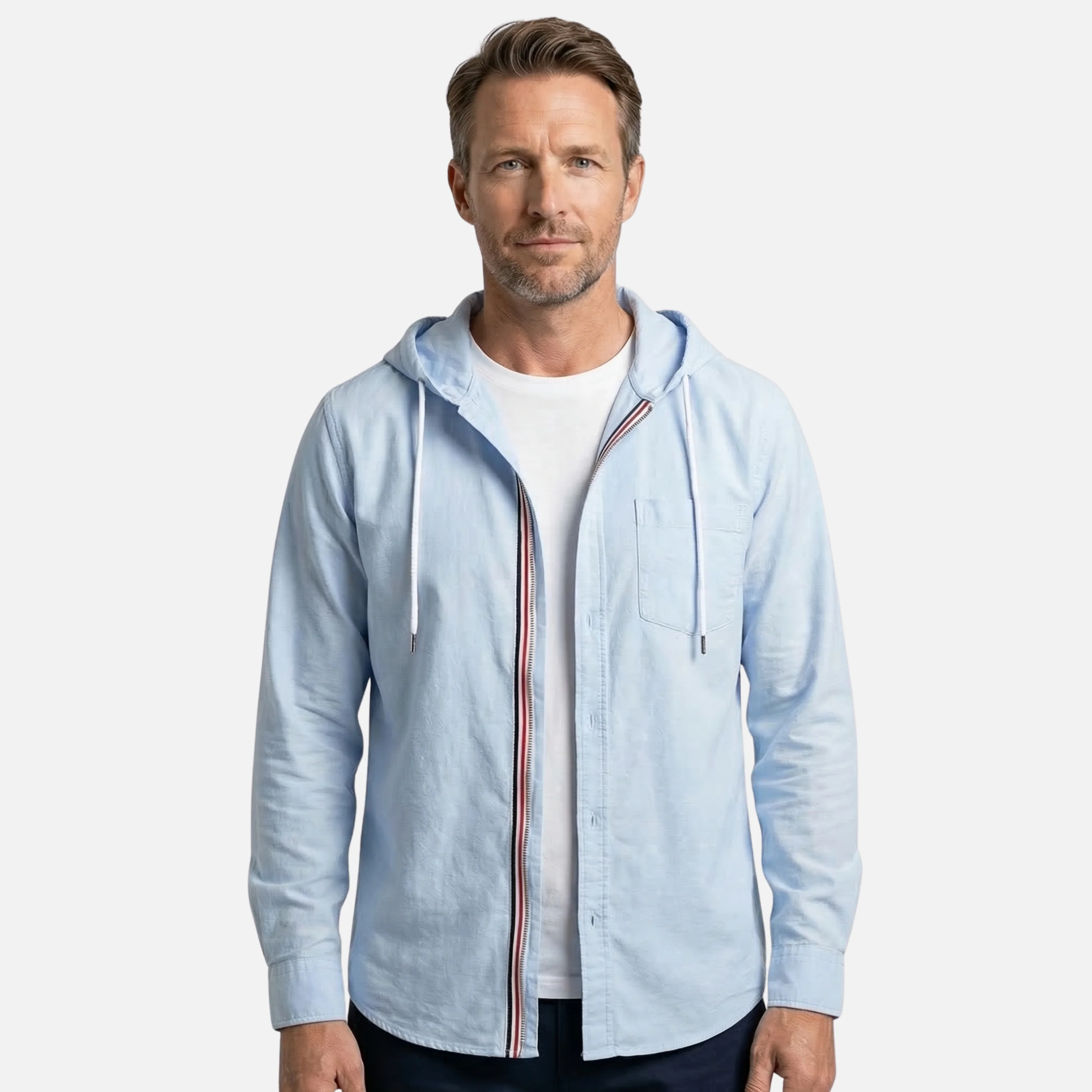 Sven | Herren Lässiges Kapuzen-Sweatshirt Reißverschluss – Zip Hoodie Herren