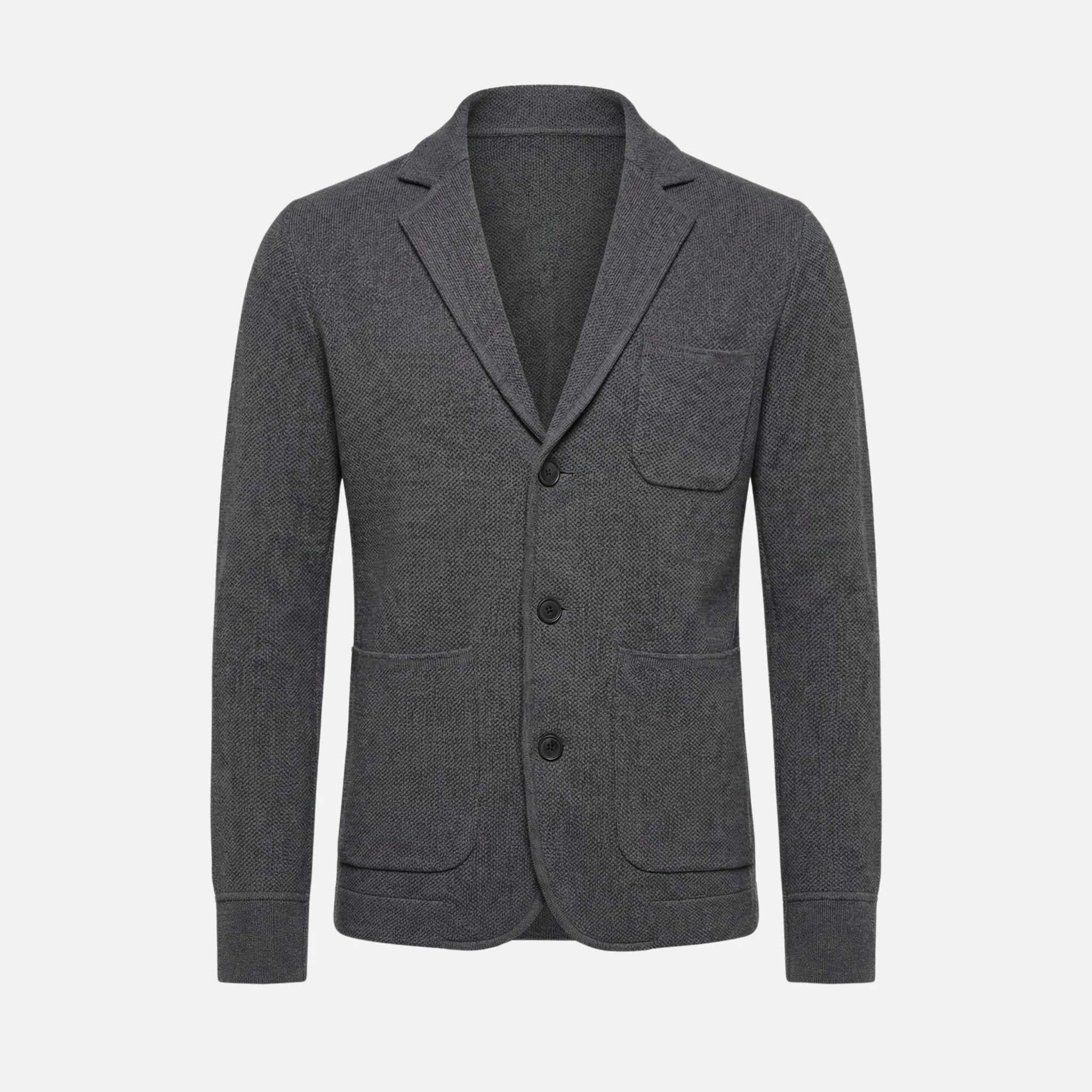 Nils | Herren Lässiges Strick-Sakko Brusttasche – Strick Blazer Herren Casual - Image 8