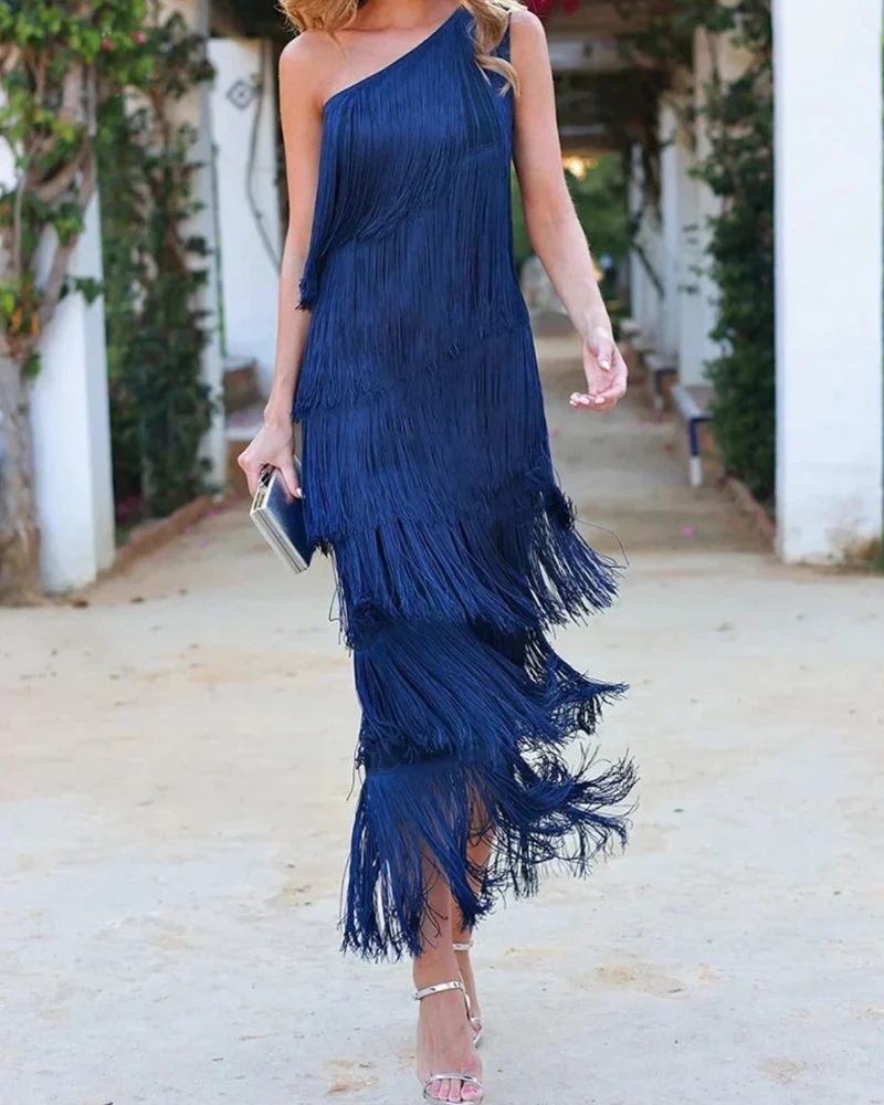 Lauren - Kleid mit Fransen