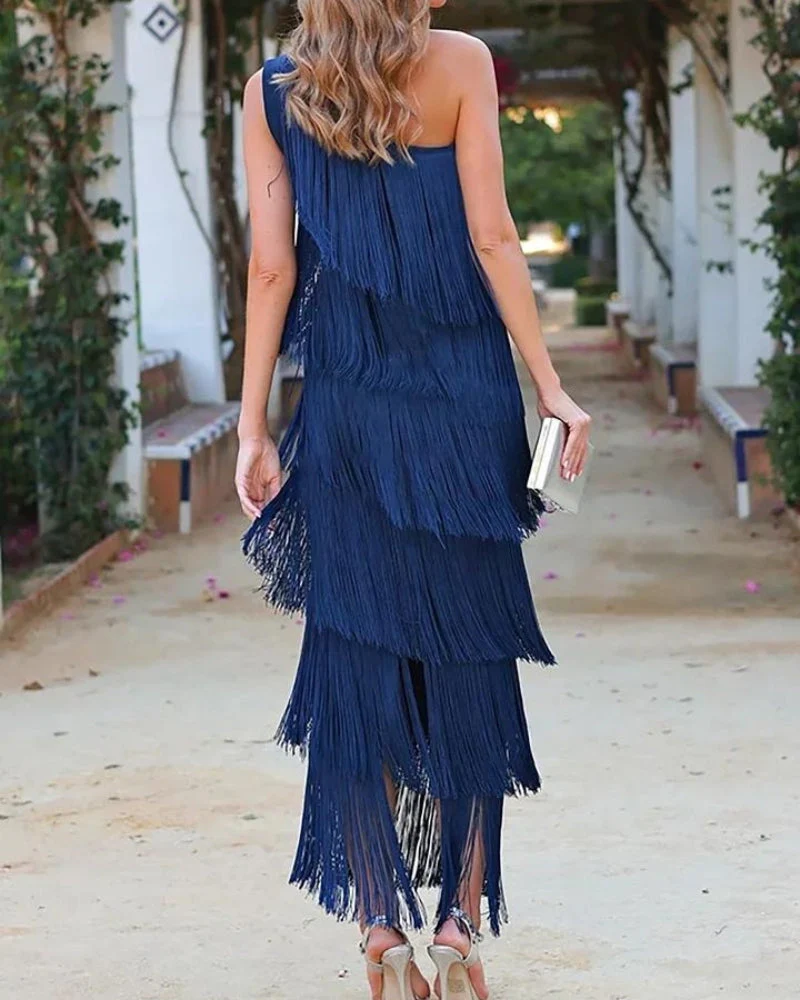 Lauren - Kleid mit Fransen - Image 3