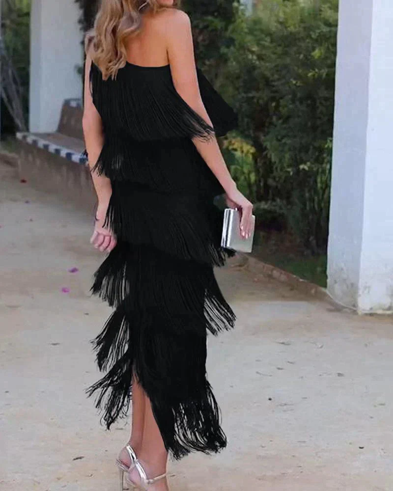 Lauren - Kleid mit Fransen - Image 5