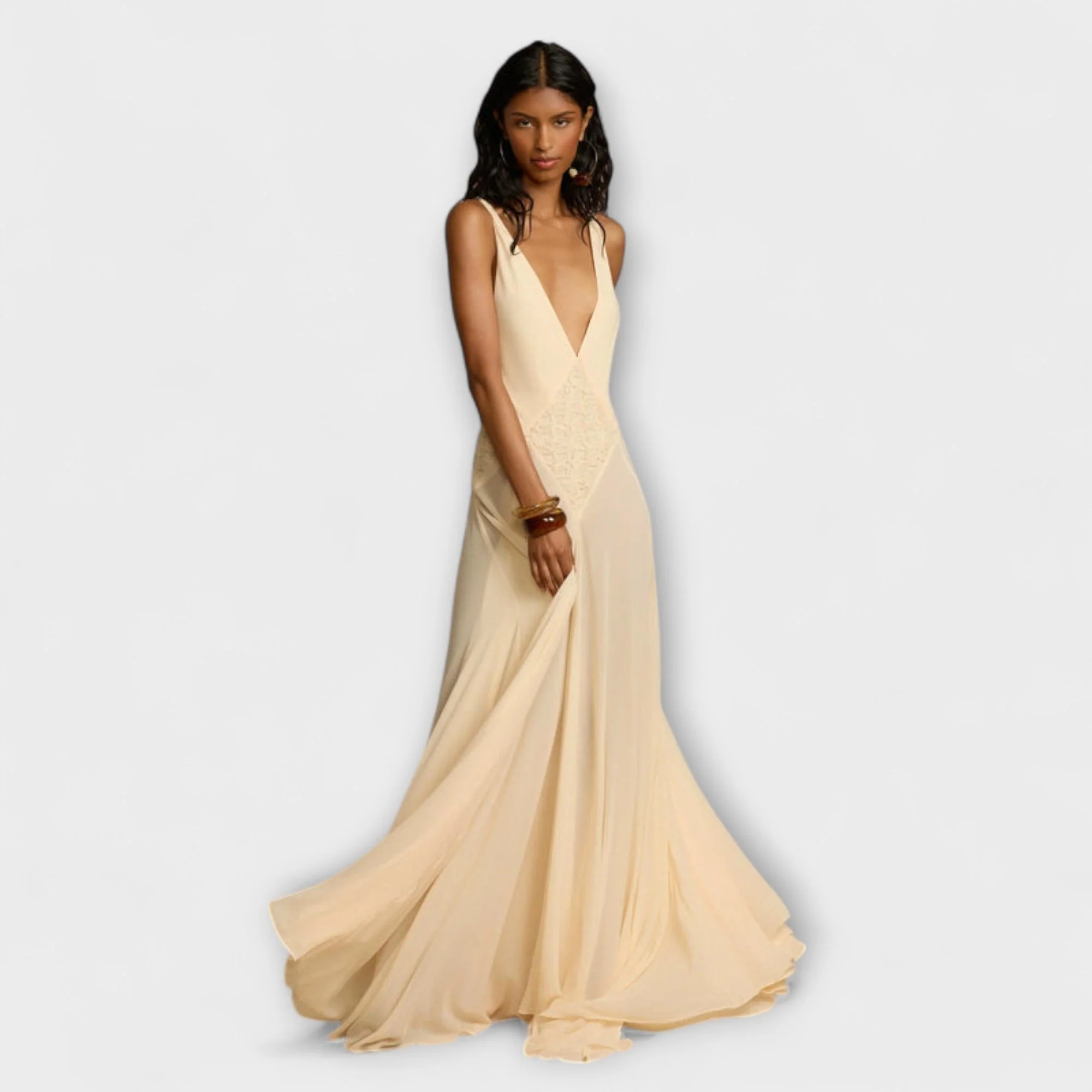 Lavinia - Maxi Dress mit tiefem V-Ausschnitt - Image 4