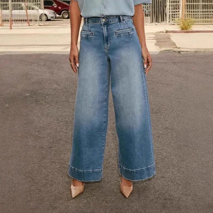 Layla | Retro Royal Mom Jeans mit weitem Bein - Image 3