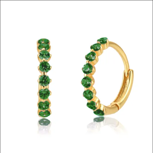 LE CHIC OHRRINGE | GOLD SMARAGD