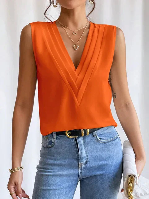 Leah | Elegante Sommer Kurzarm Bluse - Image 10