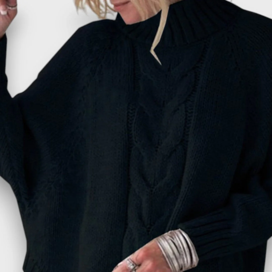 Leandra – Klassischer Rollkragenpullover mit Zopfmuster - Image 4