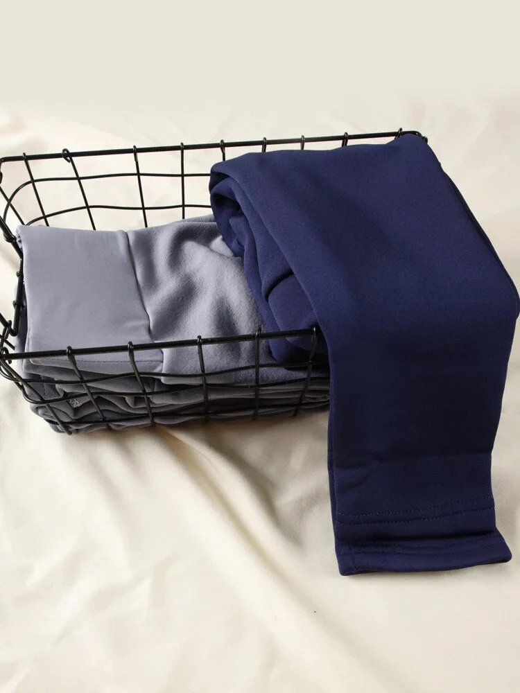 Leggings mit hoher Taille und warmem Plüschfutter - Image 3