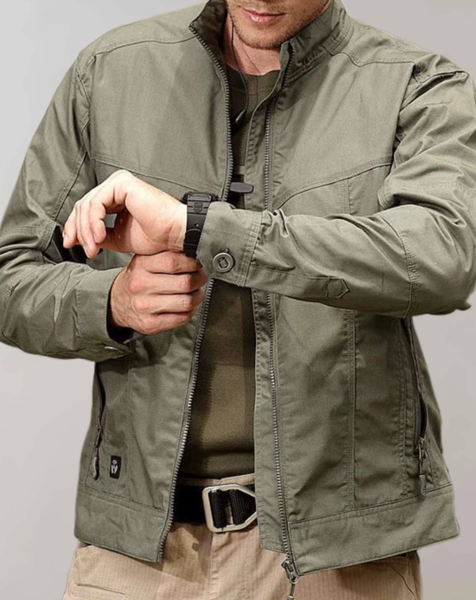 Leichte Herren-Sommerjacke mit Reißverschluss