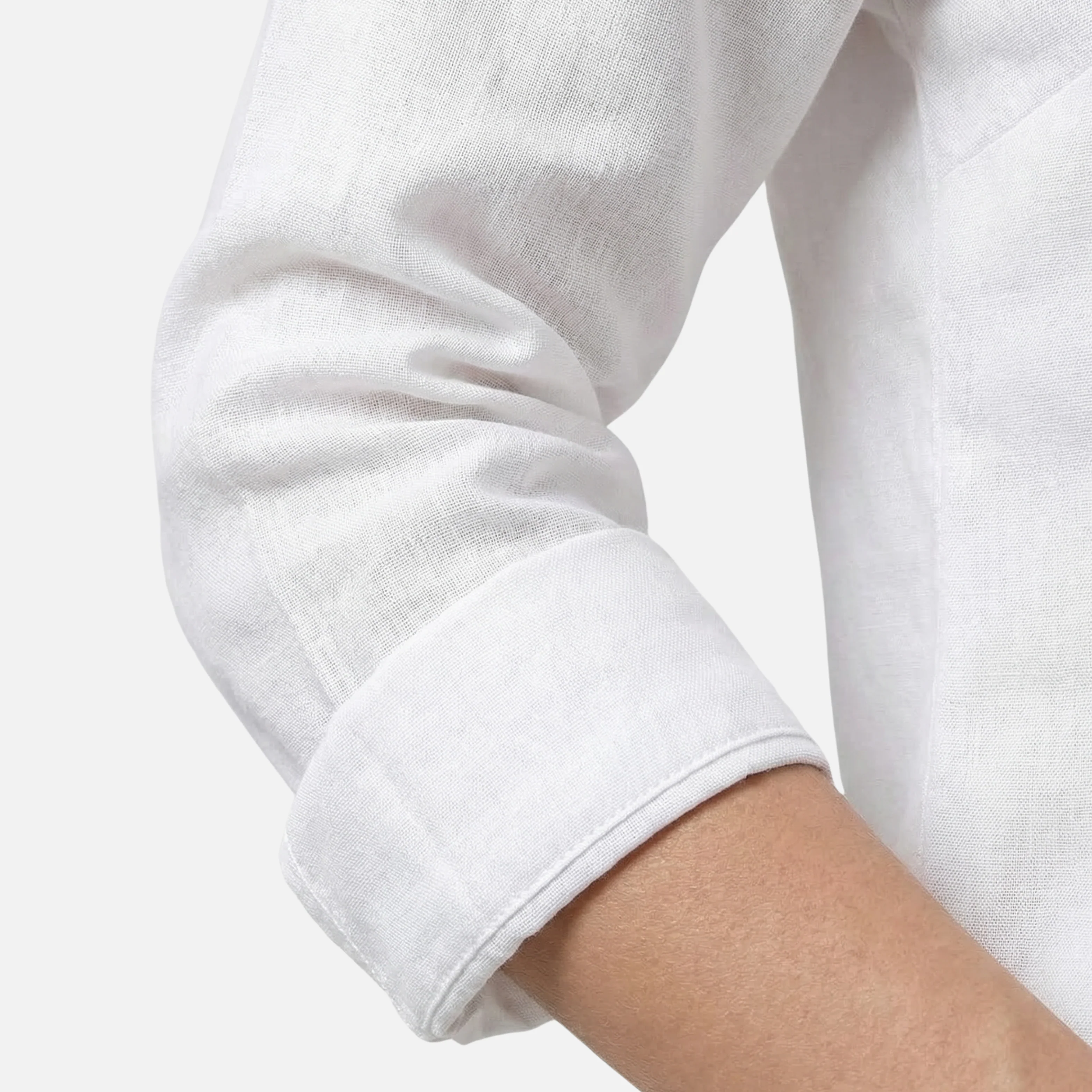 Sigrid | Damen Leichte Leinenbluse V-Ausschnitt Rüschen – Leinen Bluse Rüschen Sommer - Image 6